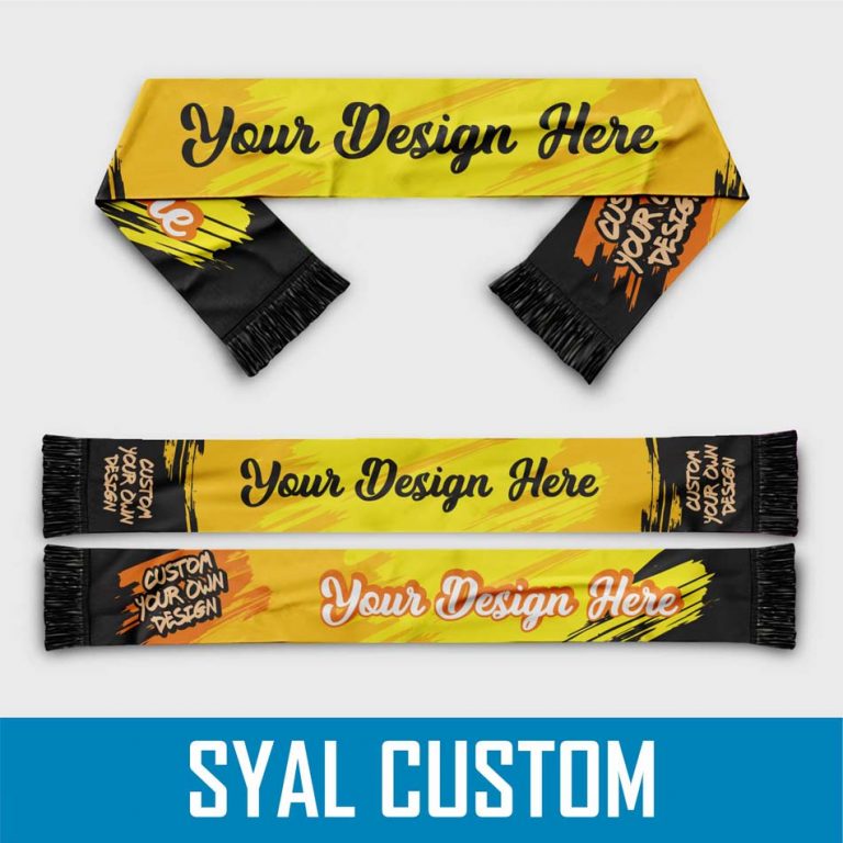 Syal Design Bikin Syal Custom Full Printed Satuan Lusinan Murah - Pusat Custom